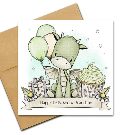 Birthday Dragon - Green