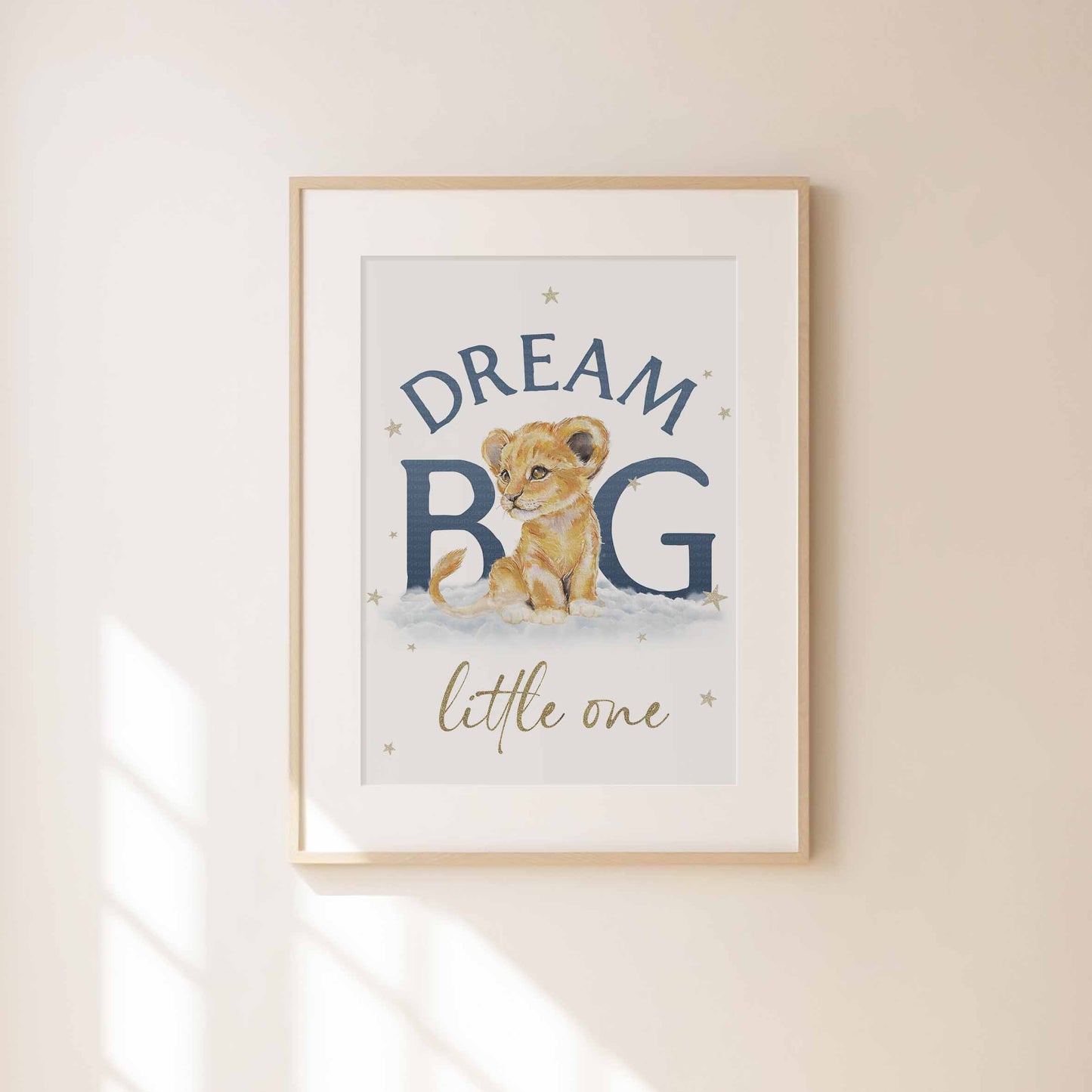 Dream Big Lion Cub Prints