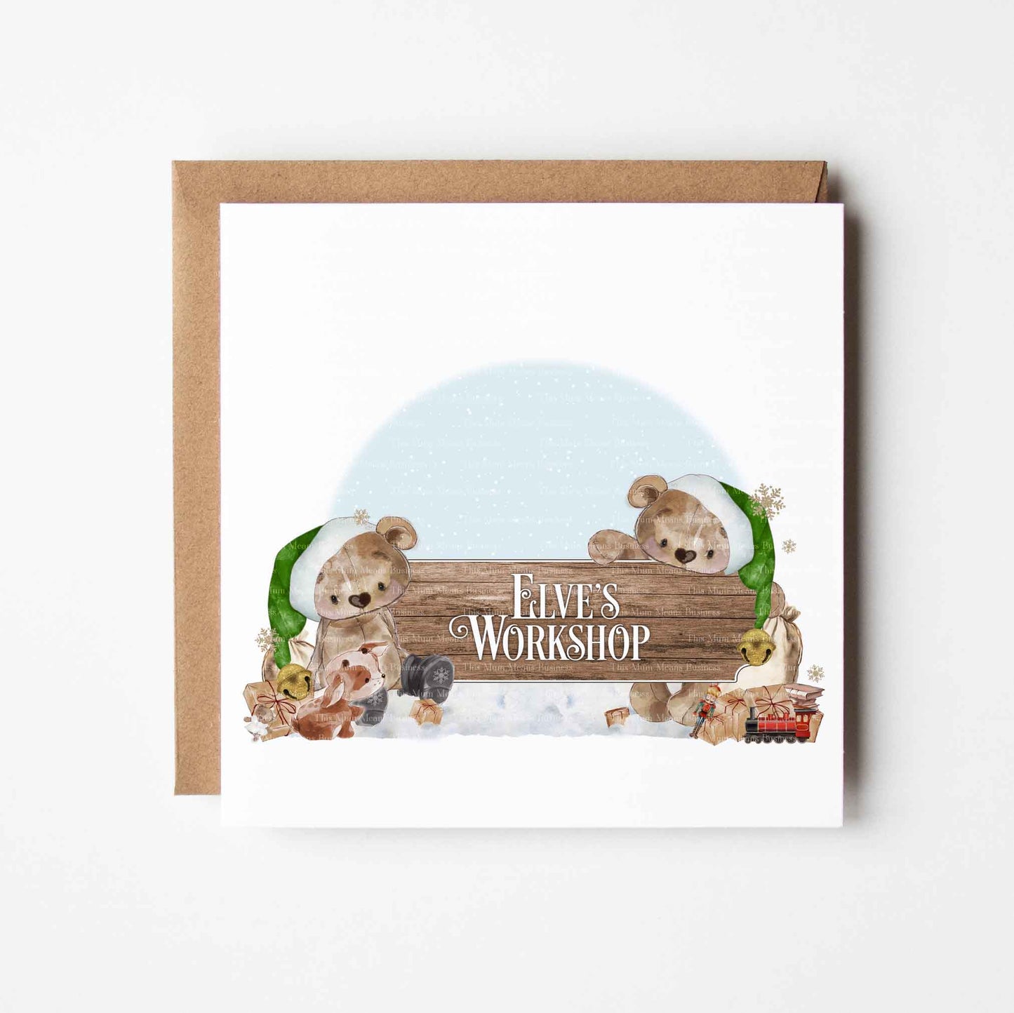 Elf Bear Workshop Signs