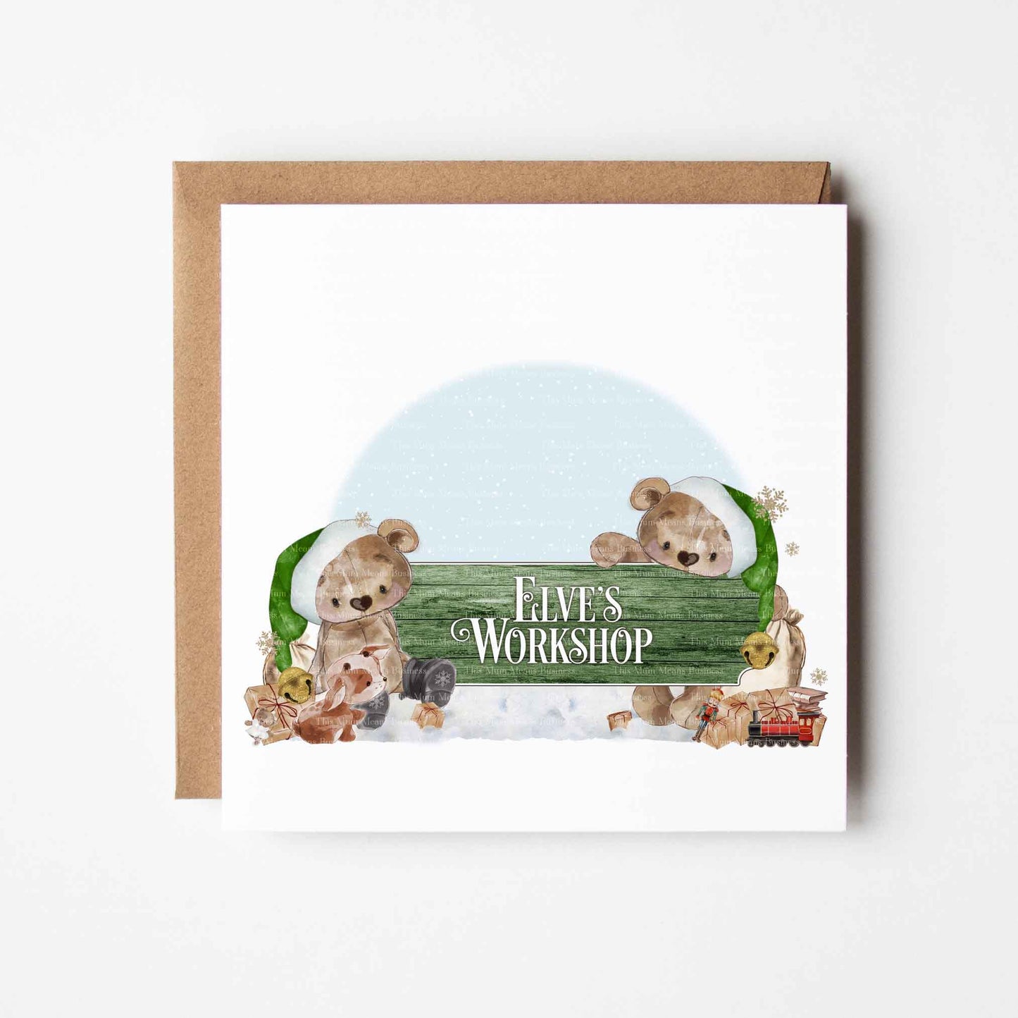 Elf Bear Workshop Signs