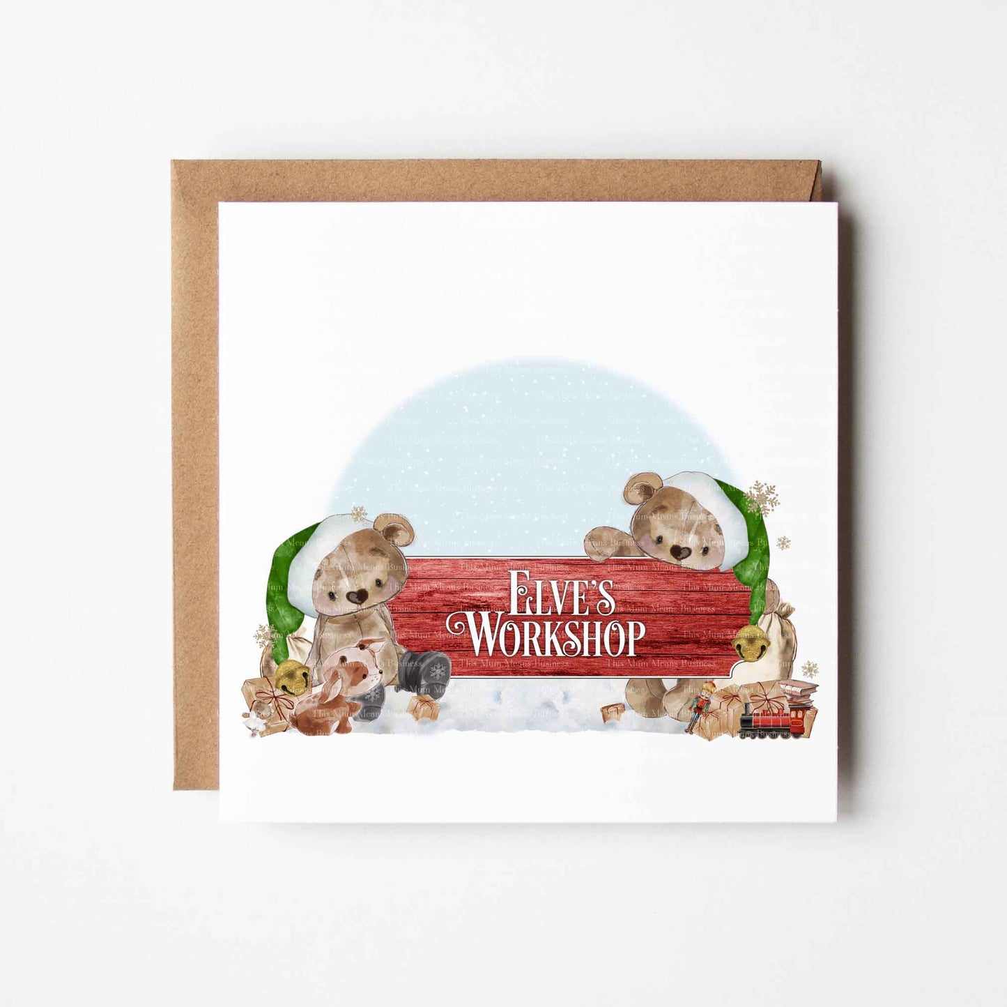 Elf Bear Workshop Signs