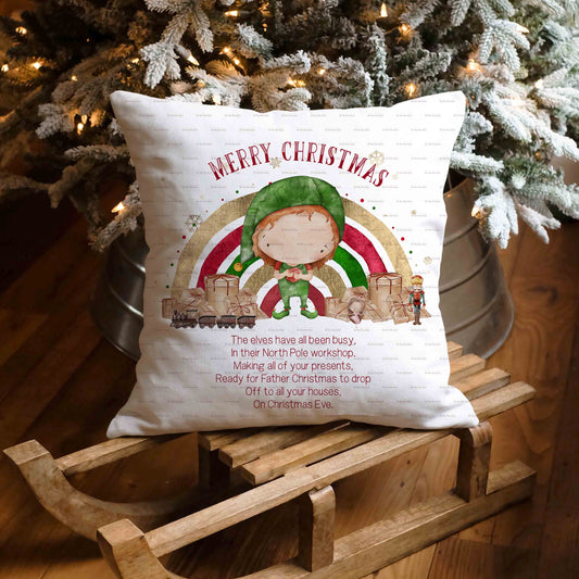 Elf Boy Christmas Rainbow