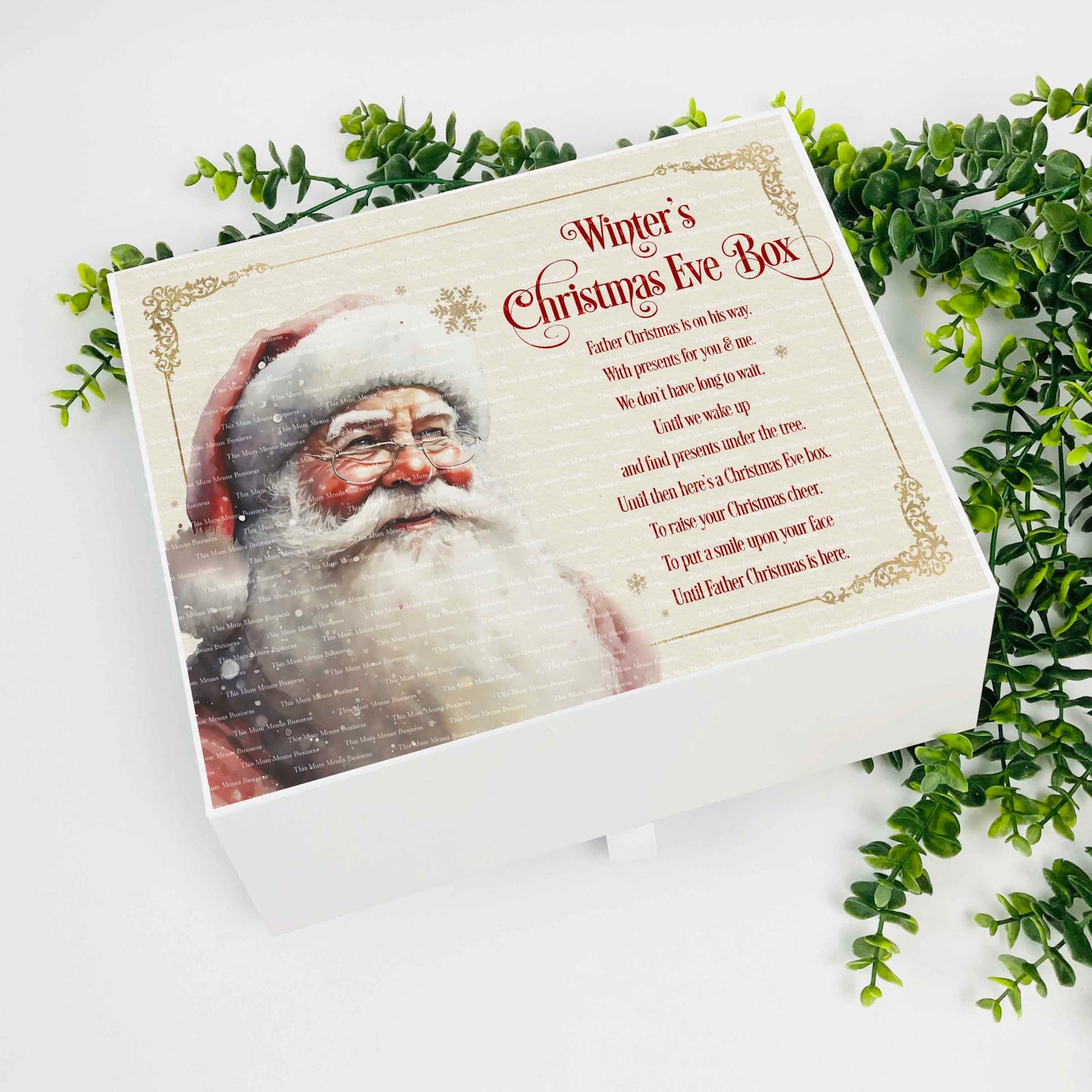 Father Christmas Vintage Christmas Eve Box