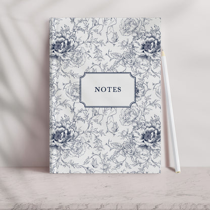 Hand Drawn Floral Bow Pattern - Blue