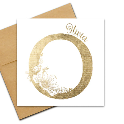 Foiling Flower Alphabet