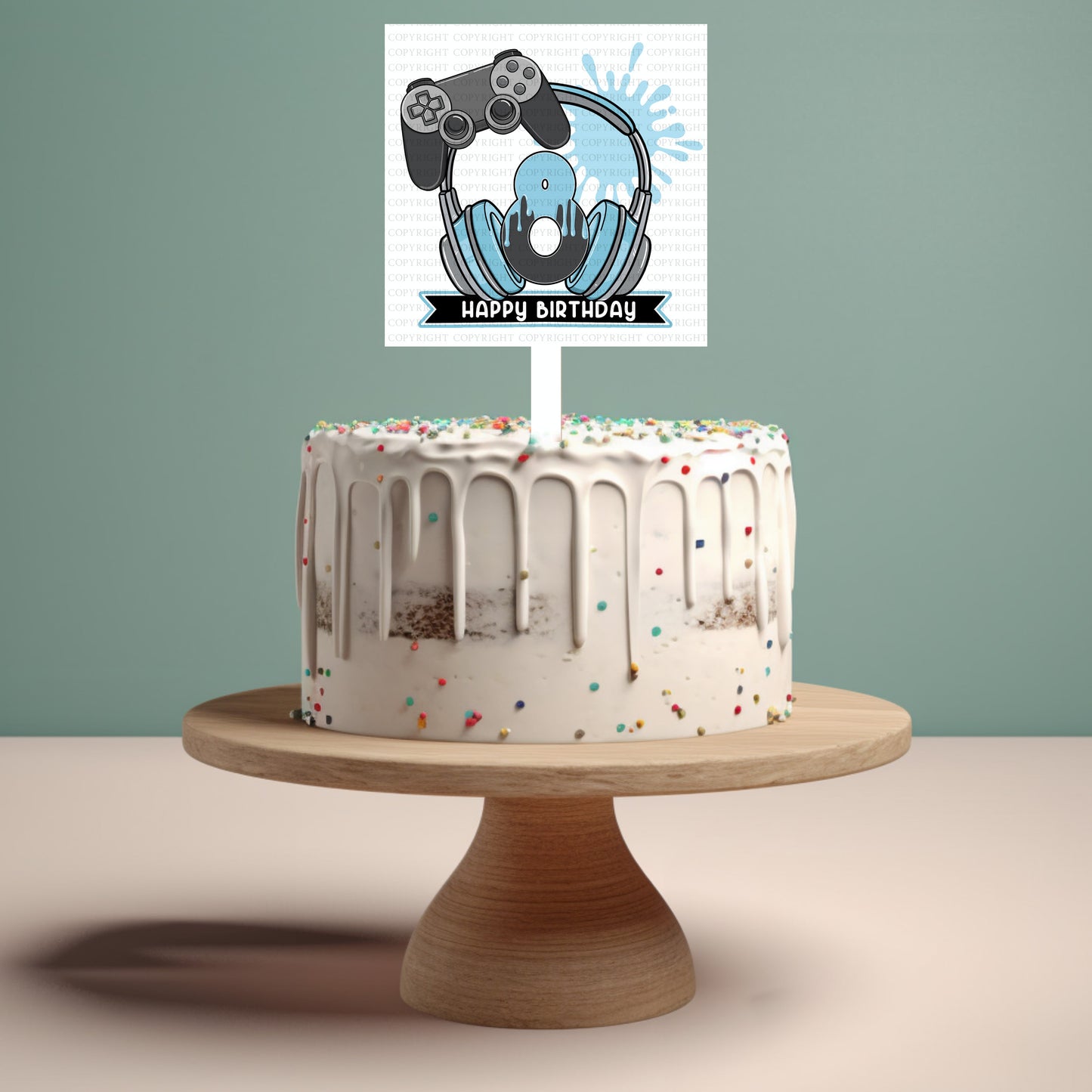 Gamer Cake Toppers