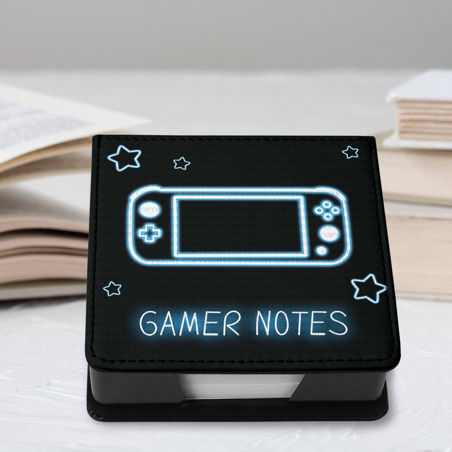 Neon Gamer Notes - Blue