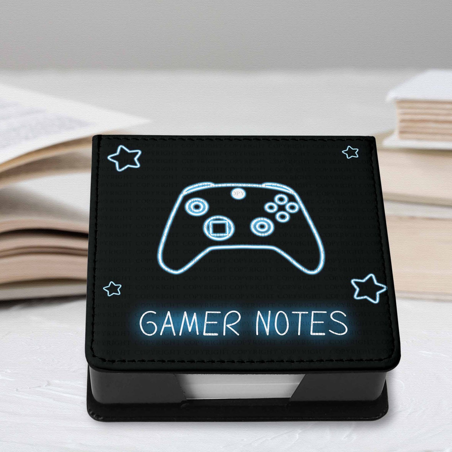 Neon Gamer Notes - Blue