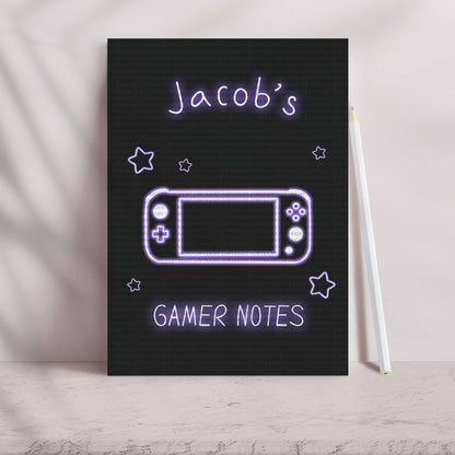 Neon Gamer Notes - Purple