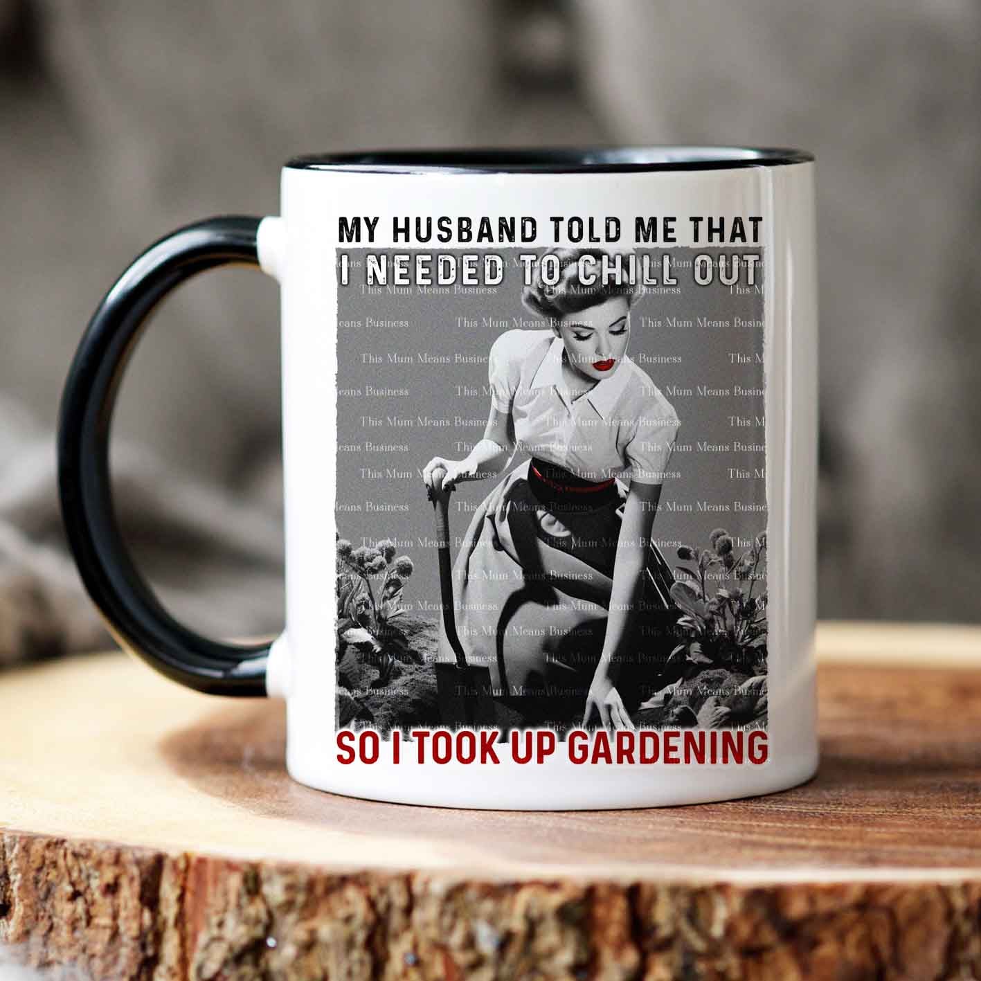 Gardening Retro Woman