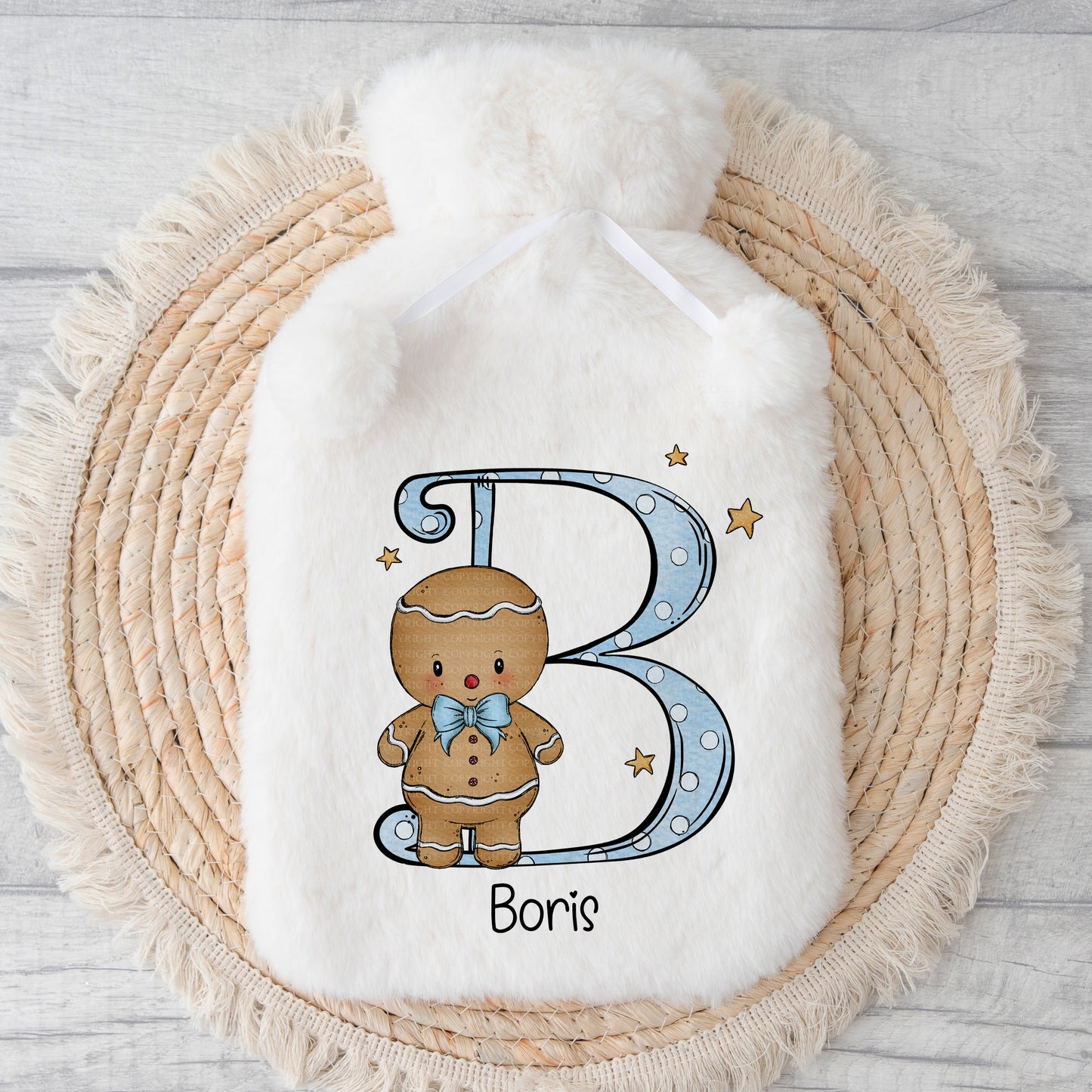 Blue Boy Gingerbread Alphabet
