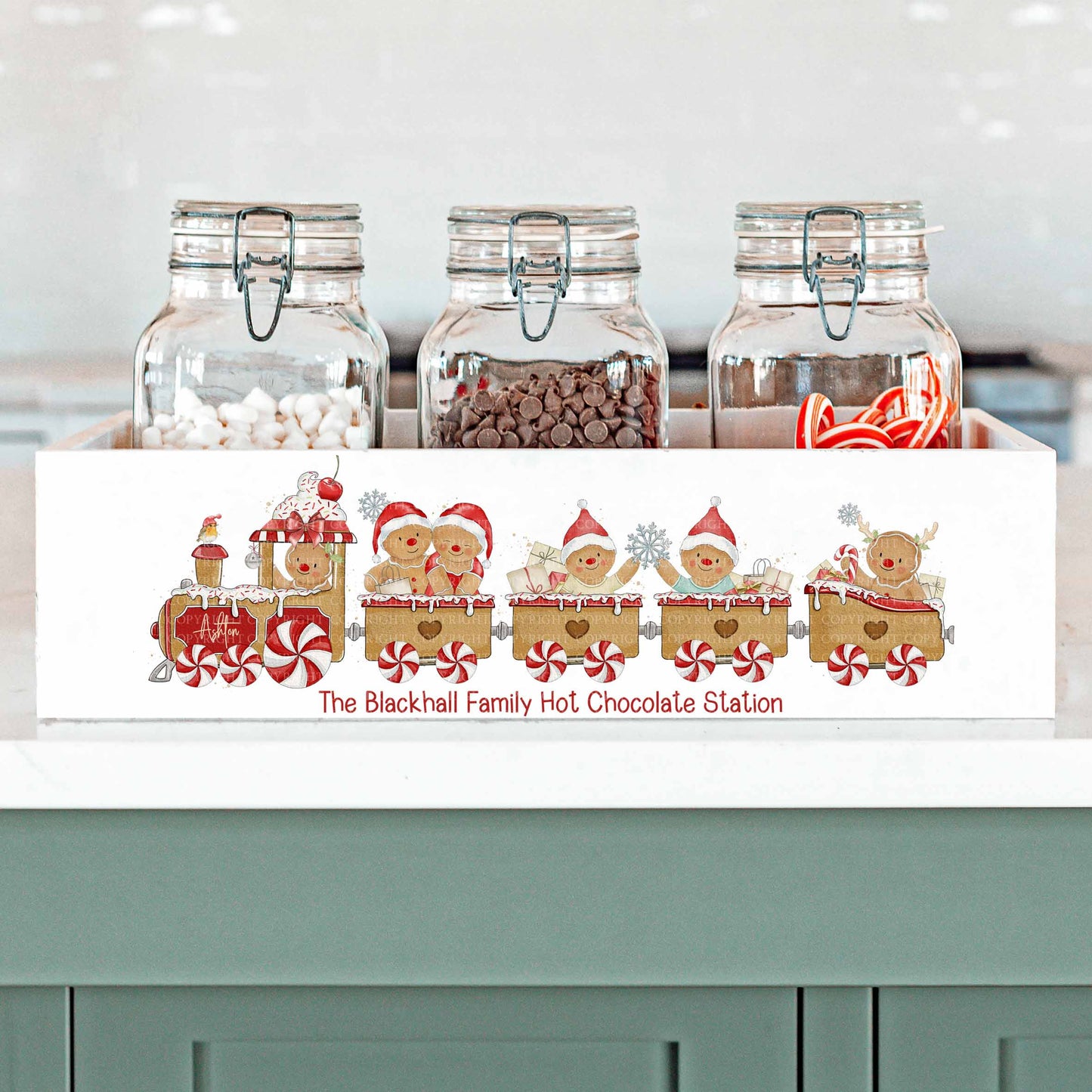 Gingerbread People Train Mixed Carriages