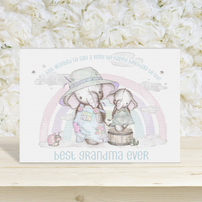 Grandma Nelephant Rainbows