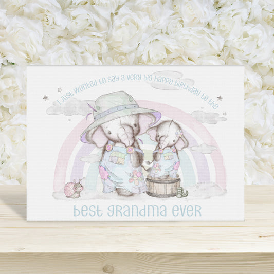 Grandma Nelephant Rainbows