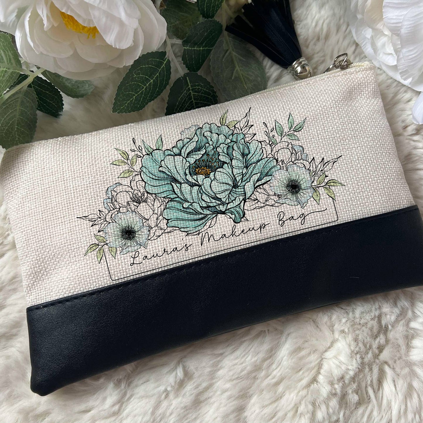 Inky Flowers Blue