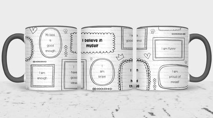 Kuwaii Rainbow Positivity Mug Wraps