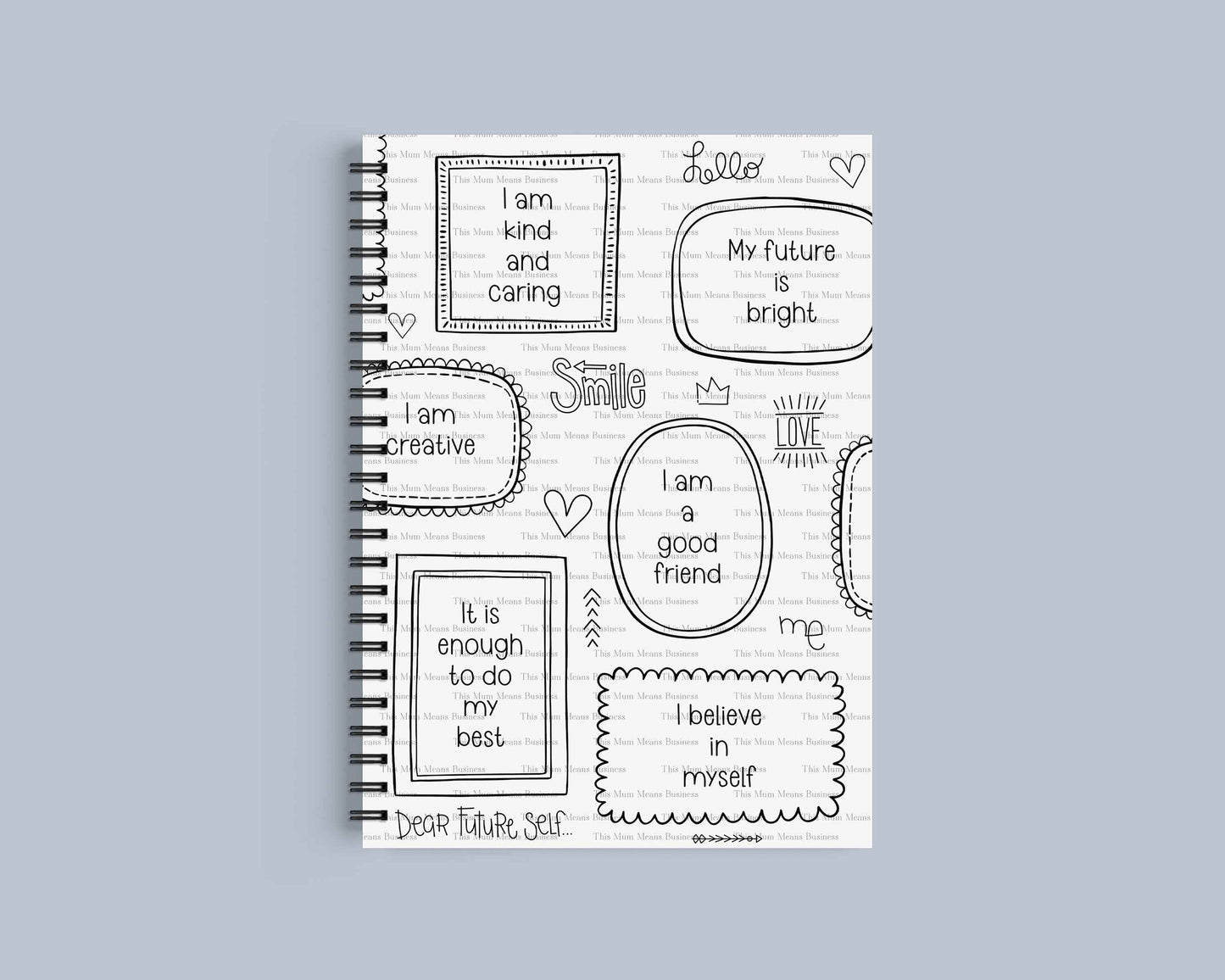 Kuwaii Rainbow Positivity Notebooks
