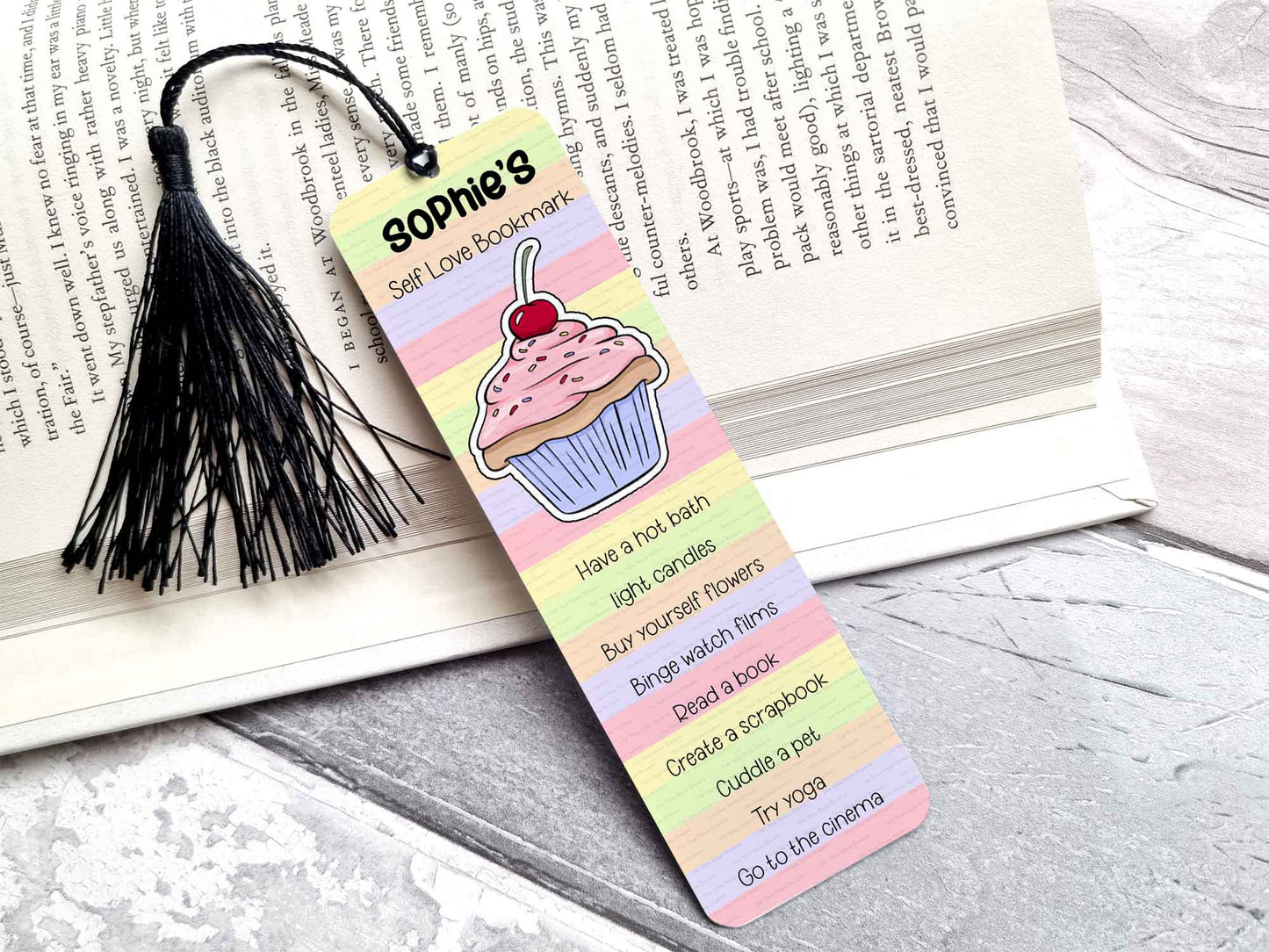 Kuwaii Rainbow Self Love Bookmarks