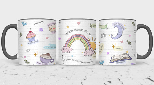 Kuwaii Rainbow Self Love Mug