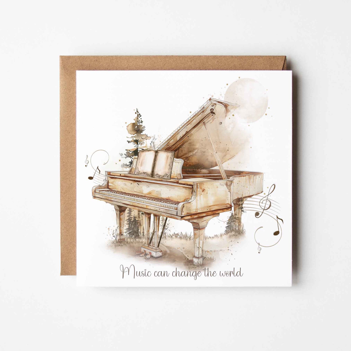 Landscape Sepia Piano