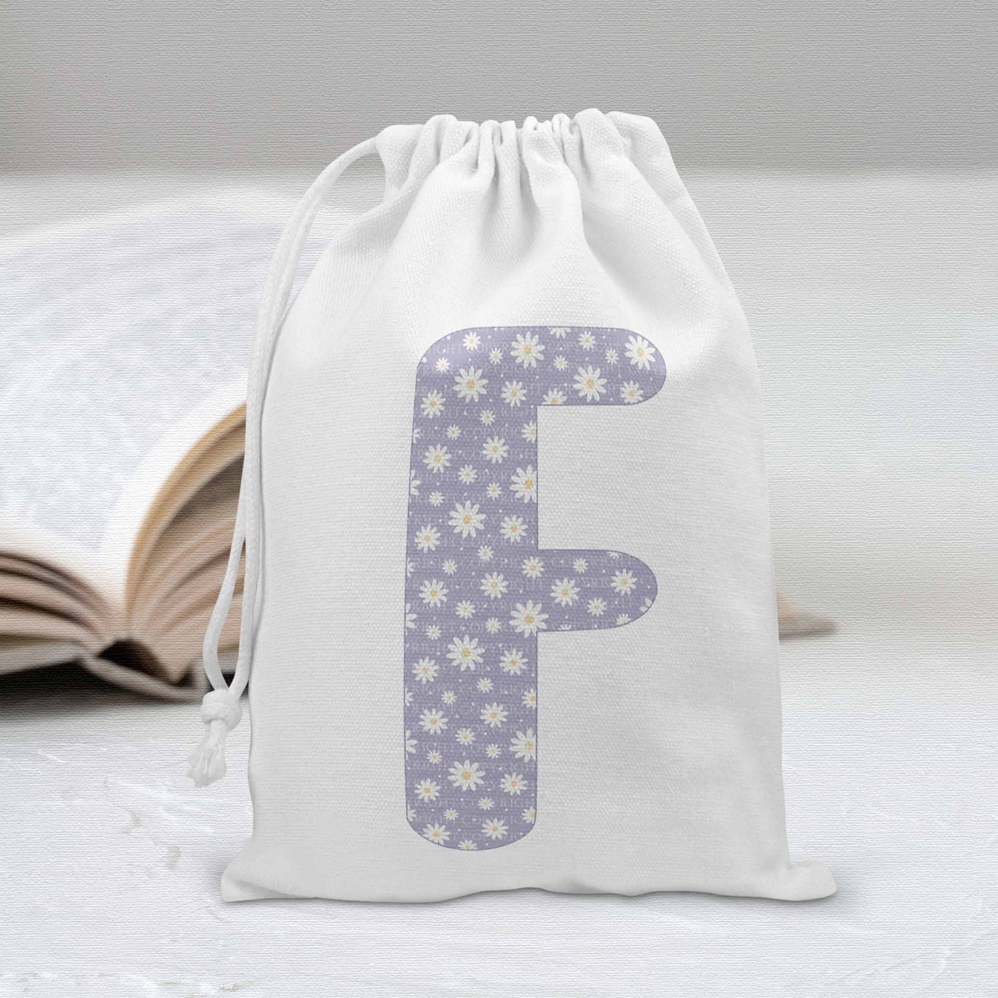 Lilac Flower Plain Alphabet