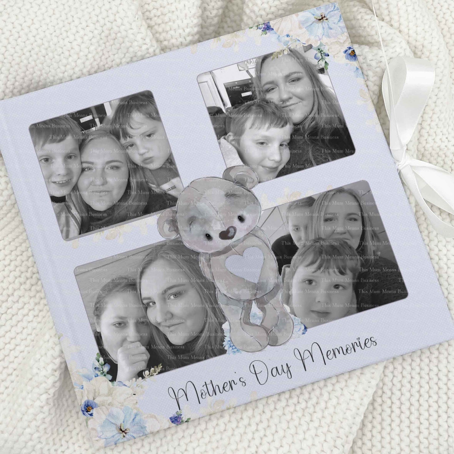 Lilac Grey Mother's Day Memories Books