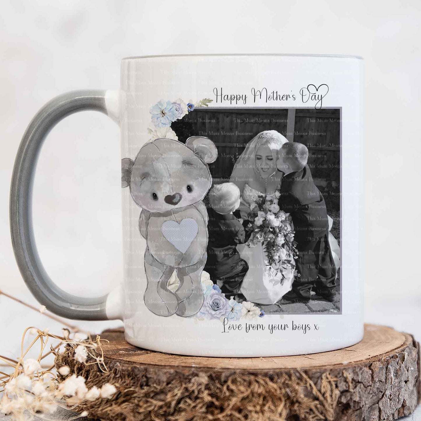 Lilac Grey Mother's Day Memory Mugs