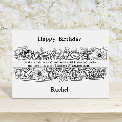 Line Art Crochet Knitting Mug