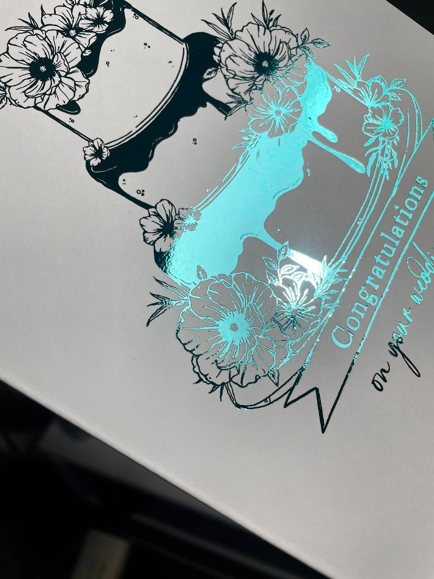 Line Art Wedding Cake