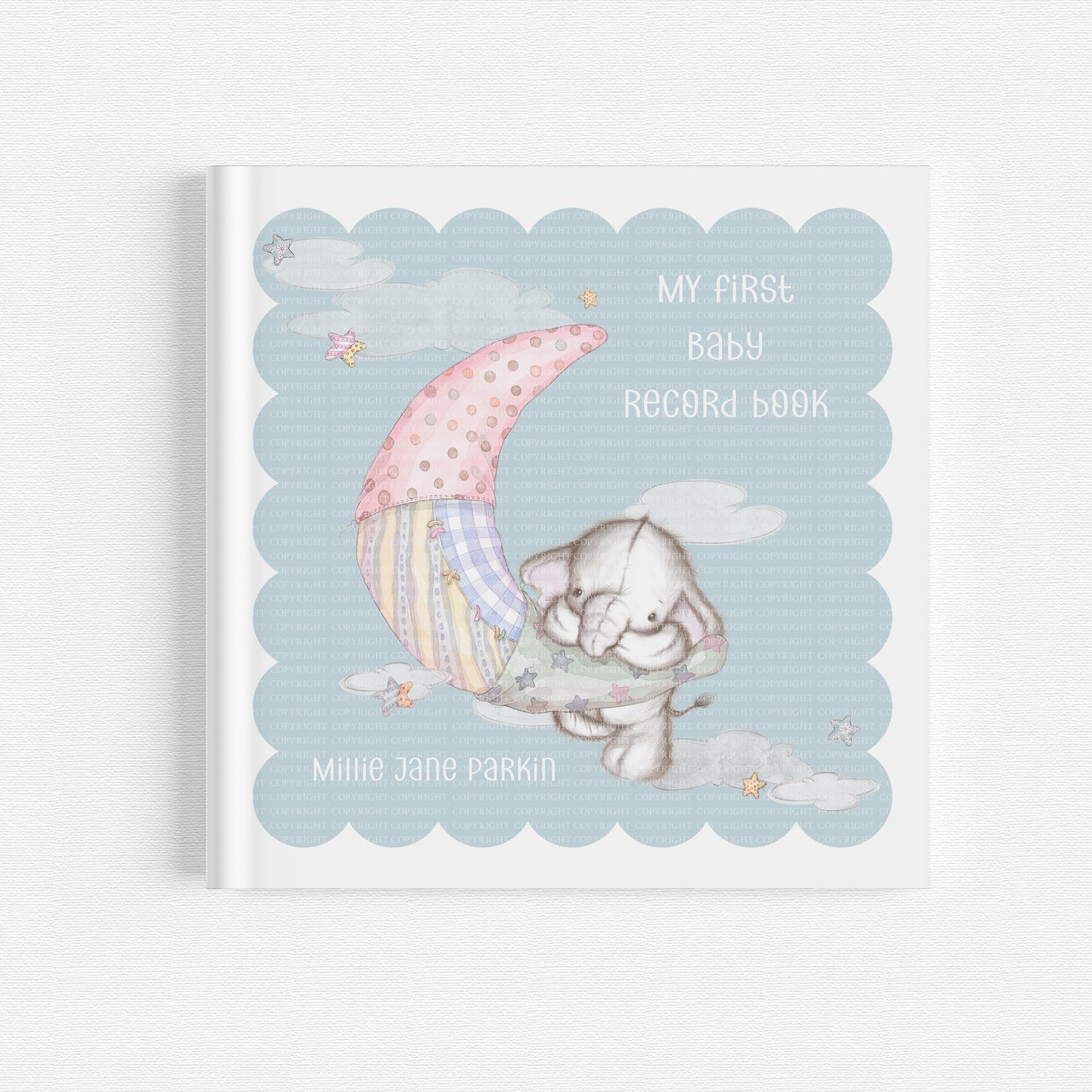Nelephant Baby Birth Record Book