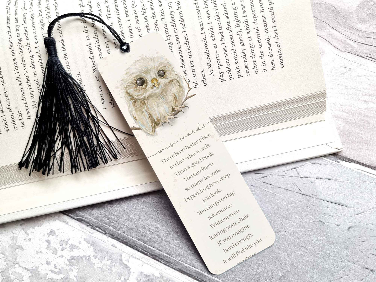 Owl Bookmarks - Wise Words