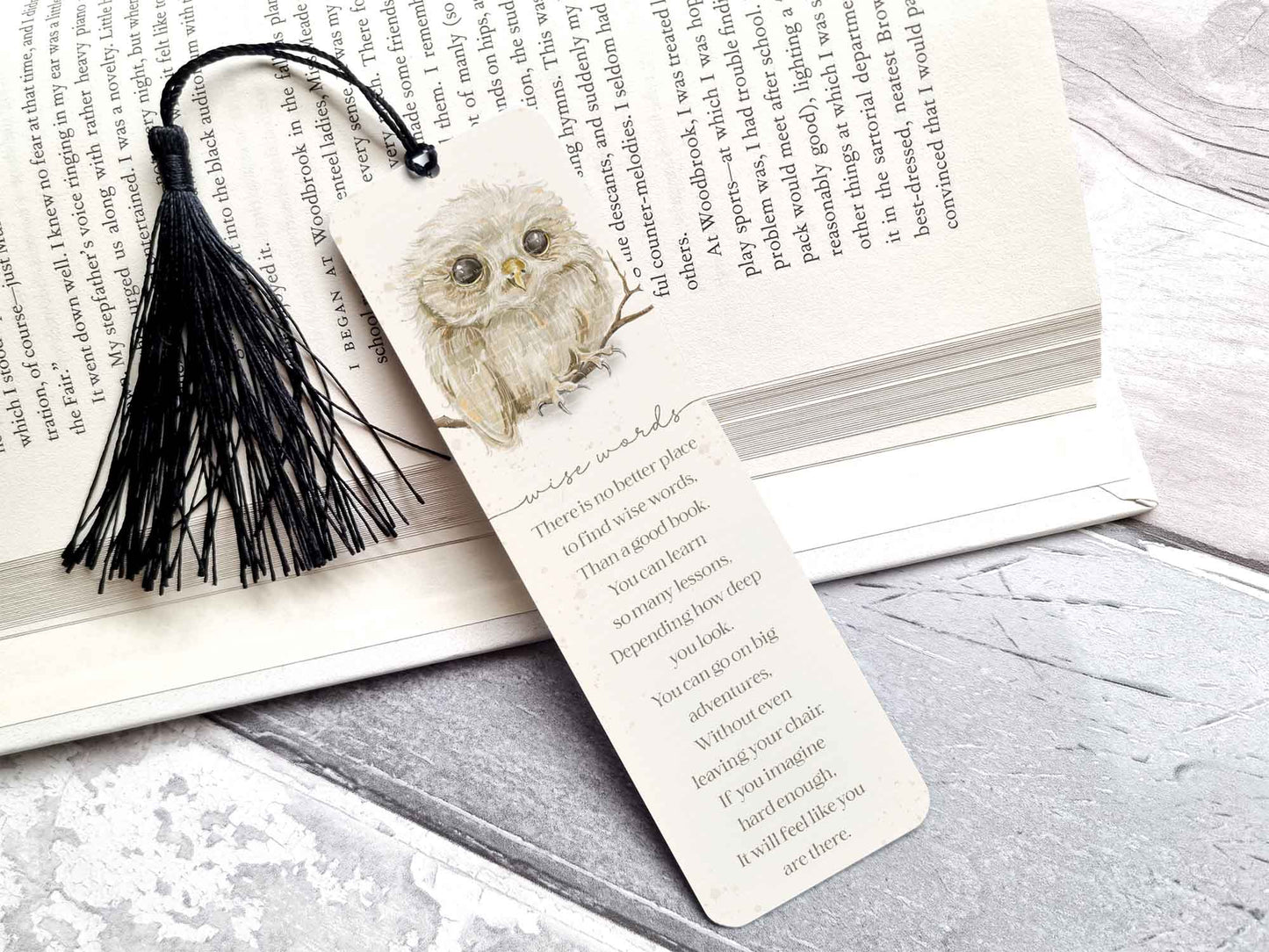 Owl Bookmarks - Wise Words