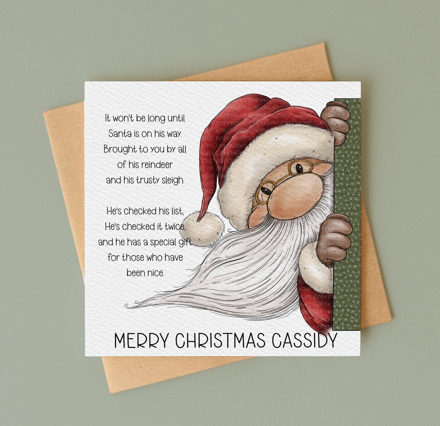 FF Peeking Santas