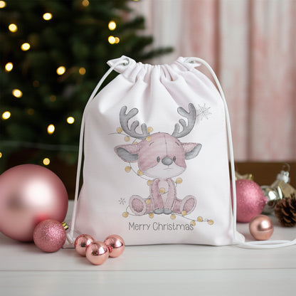 Pink Reindeer Lights