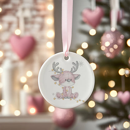 Pink Reindeer Lights