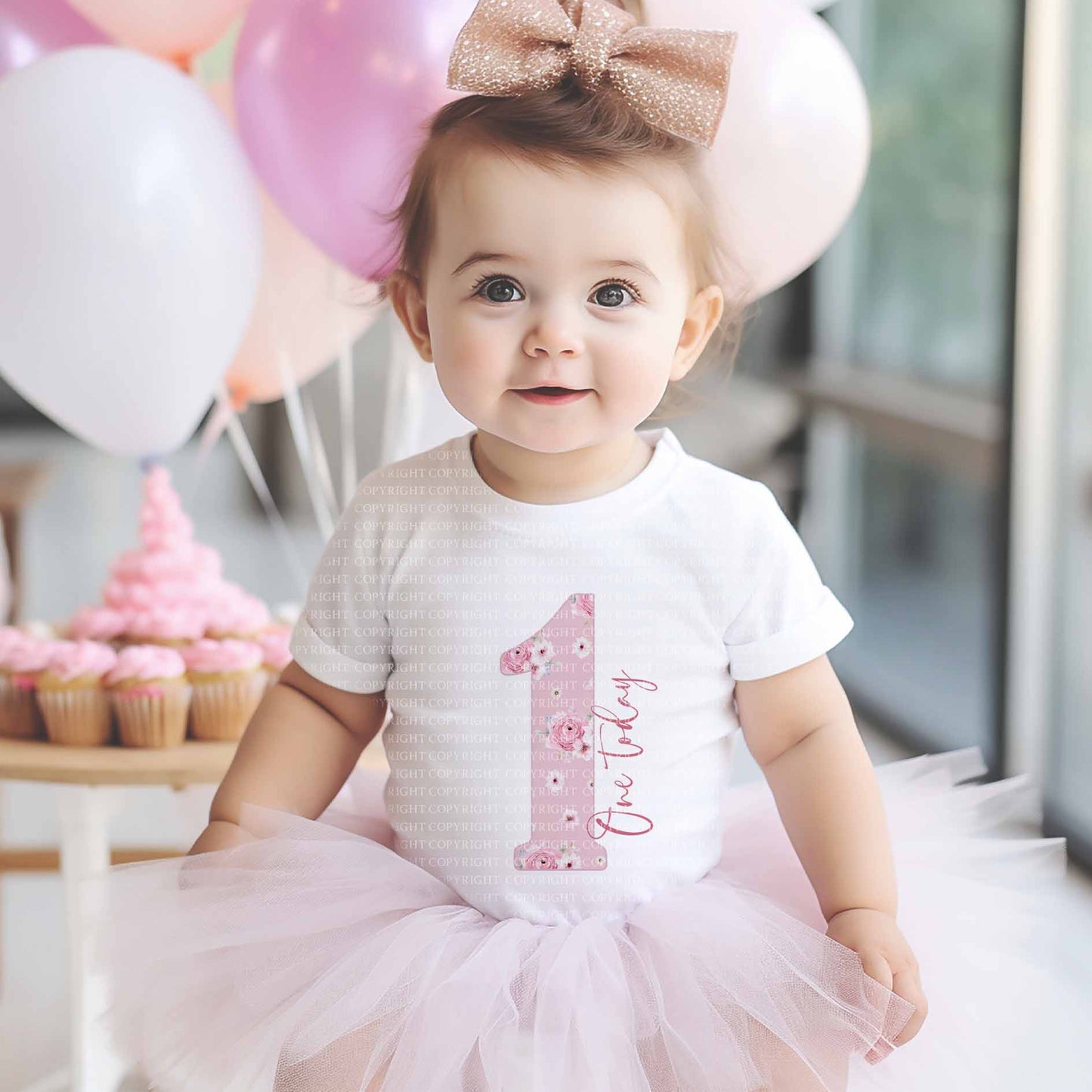 Pretty Pink Floral Baby Set