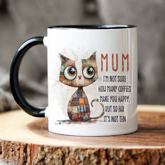 Quirky Cat Coffee Quote Tester Design