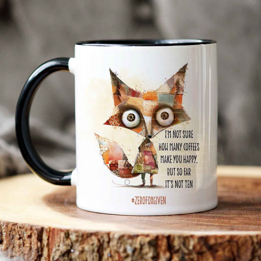 Quirky Fox Coffee Quote Tester Design