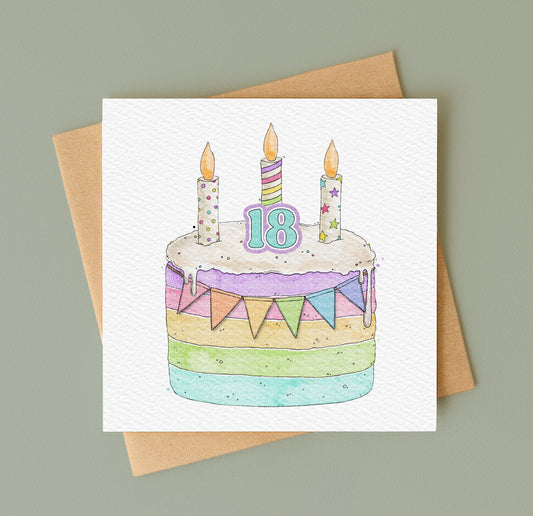 Rainbow Doodle Cakes