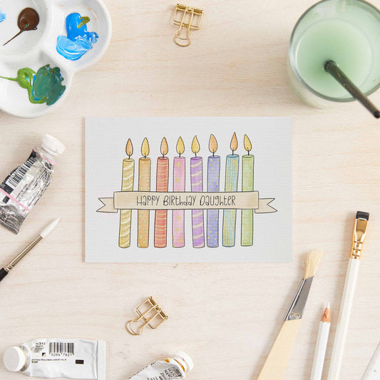 Rainbow Birthday Candles