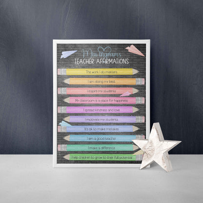 Rainbow Teacher Affirmations