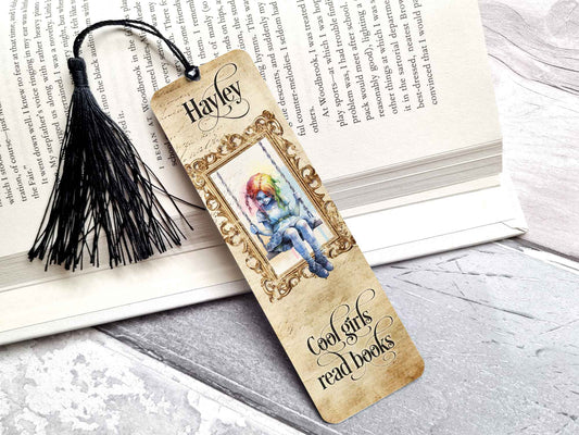 Rainbow Zombie Girl Mood Swing Bookmark