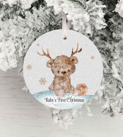 Reindeer Brown Bear Decoration Set