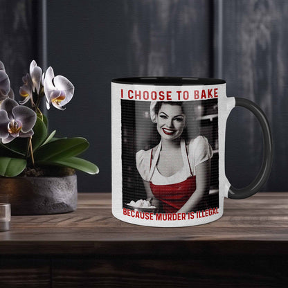 Baking Because Murder is Illegal Retro Woman