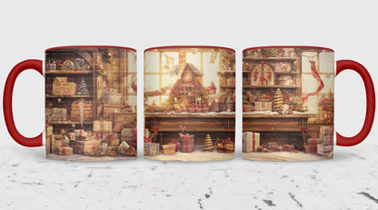 Santa's Workshop Plain Mug Wrap