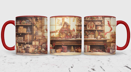 Santa's Workshop Plain Mug Wrap