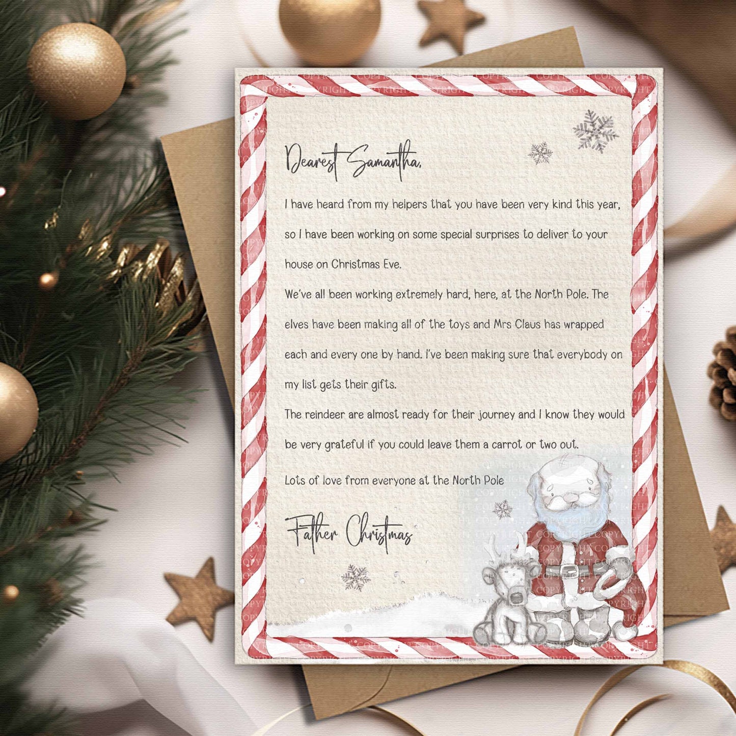 Sketchy Santa Letter