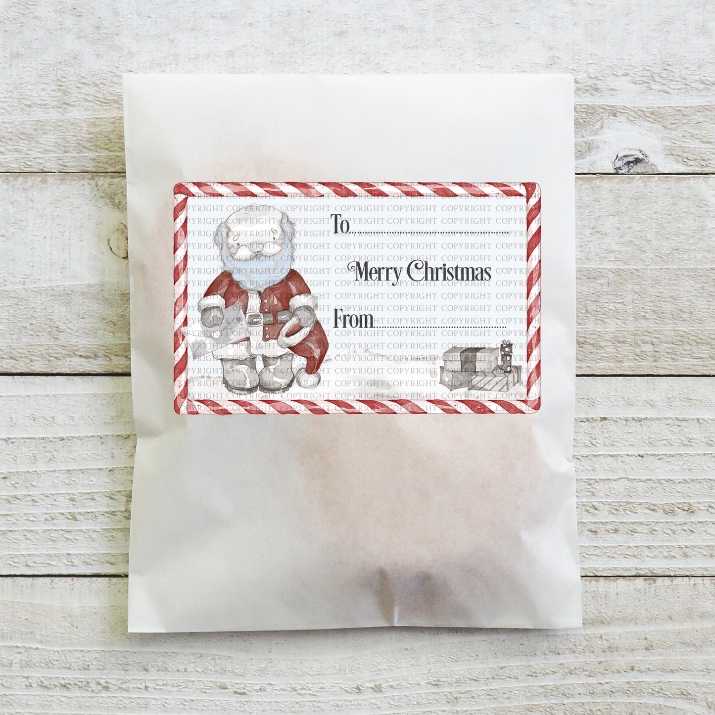 Sketchy Santa Wrapping Set