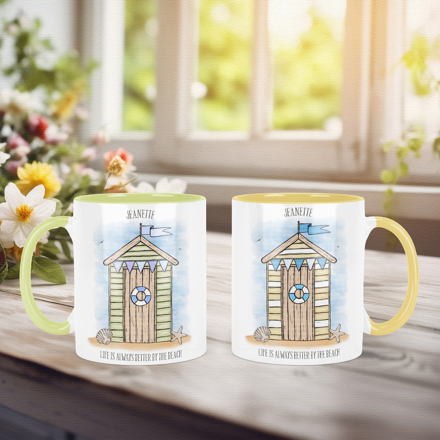 Pastel Beach Hut Set