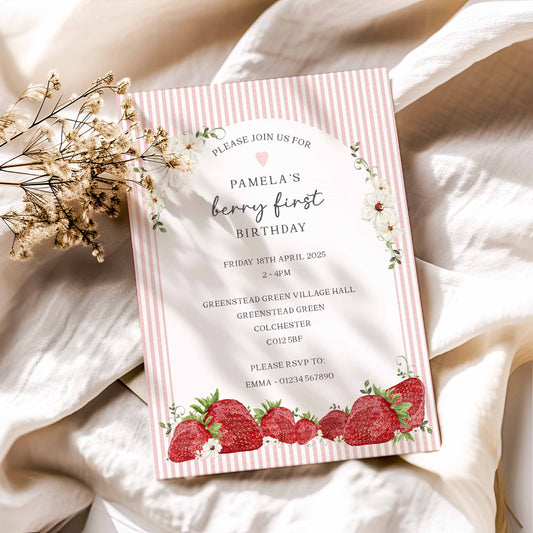 Strawberry Invitations